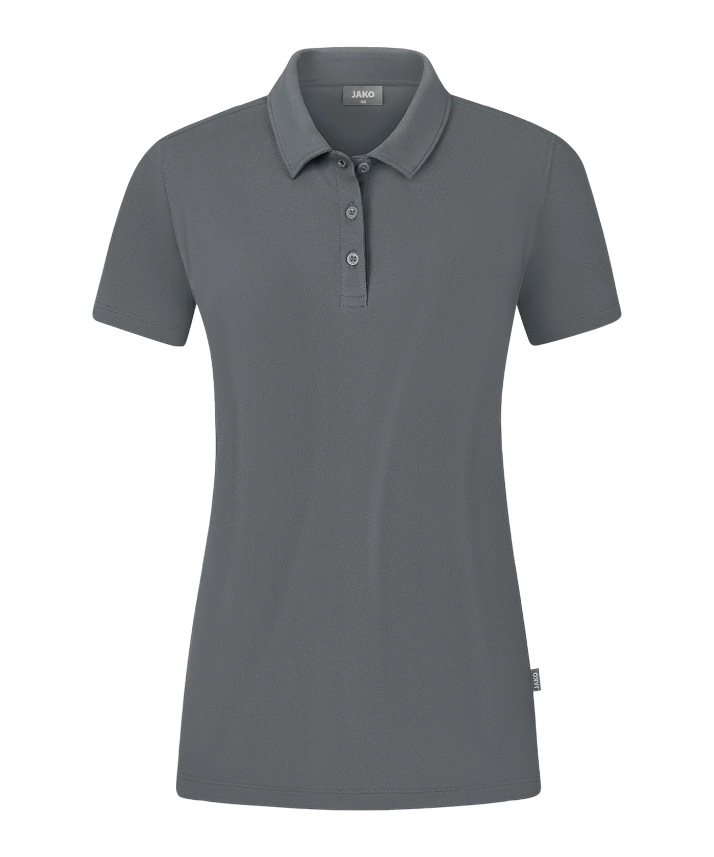 JAKO Organic Poloshirt Stretch Damen Grau F840