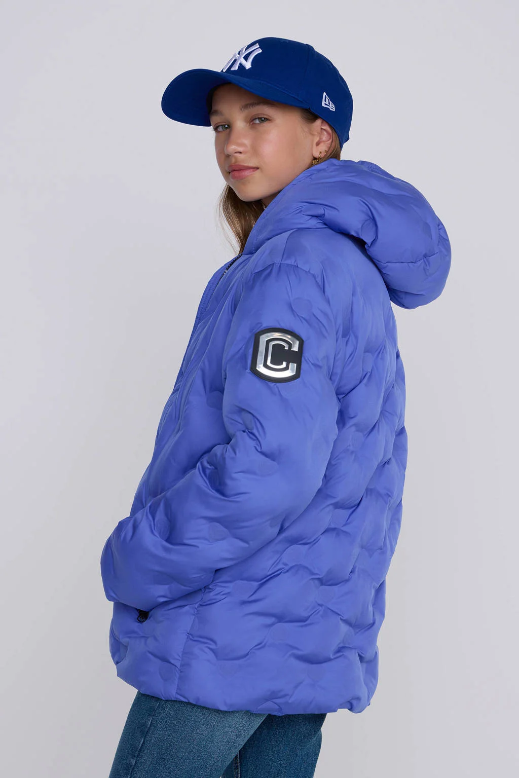 Coolcat Puffer Winterjas Jennifer met 3D HartjesPaars