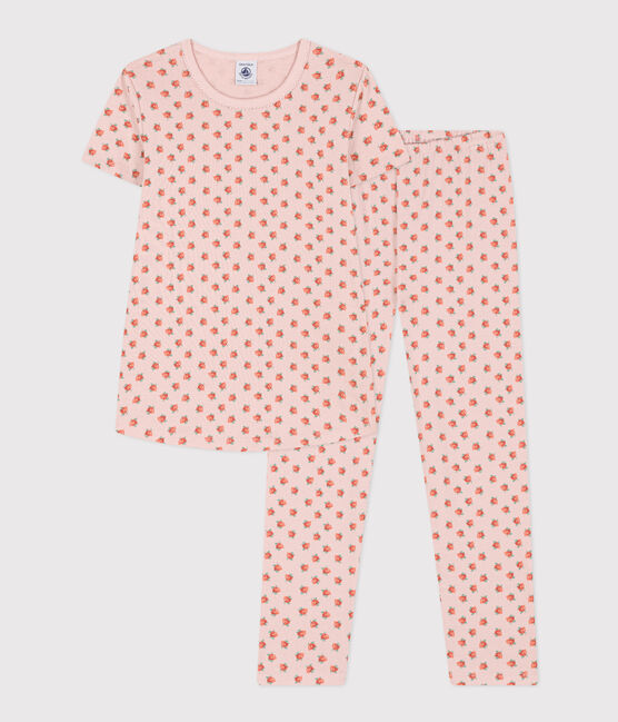 Pyjama manches courtes petite fille en coton