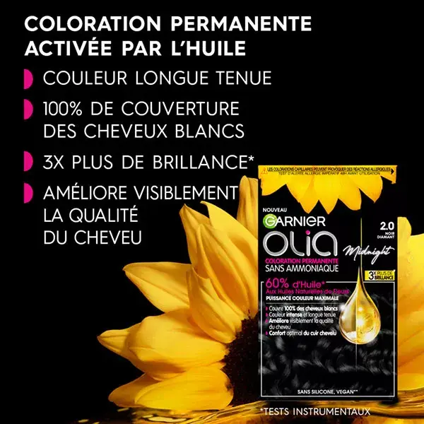 Garnier Olia Diamond Black Coloração para Cabelo 2.0