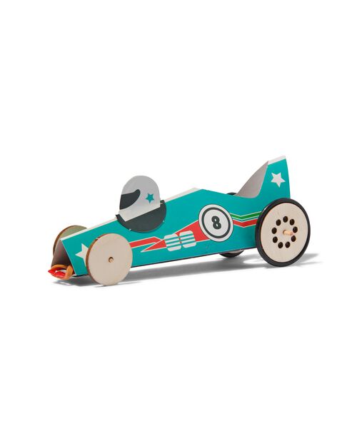 kit créatif avec 3 rubber band racers
