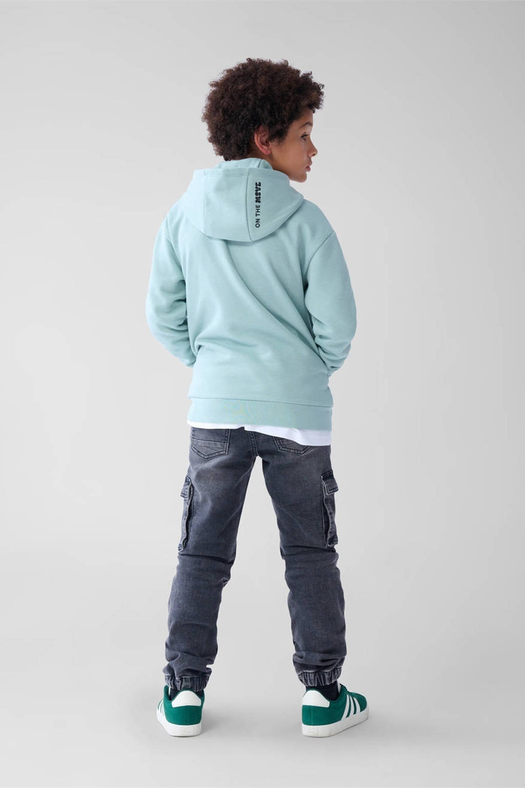 Shoeby hoodie met tekst lichtgroen