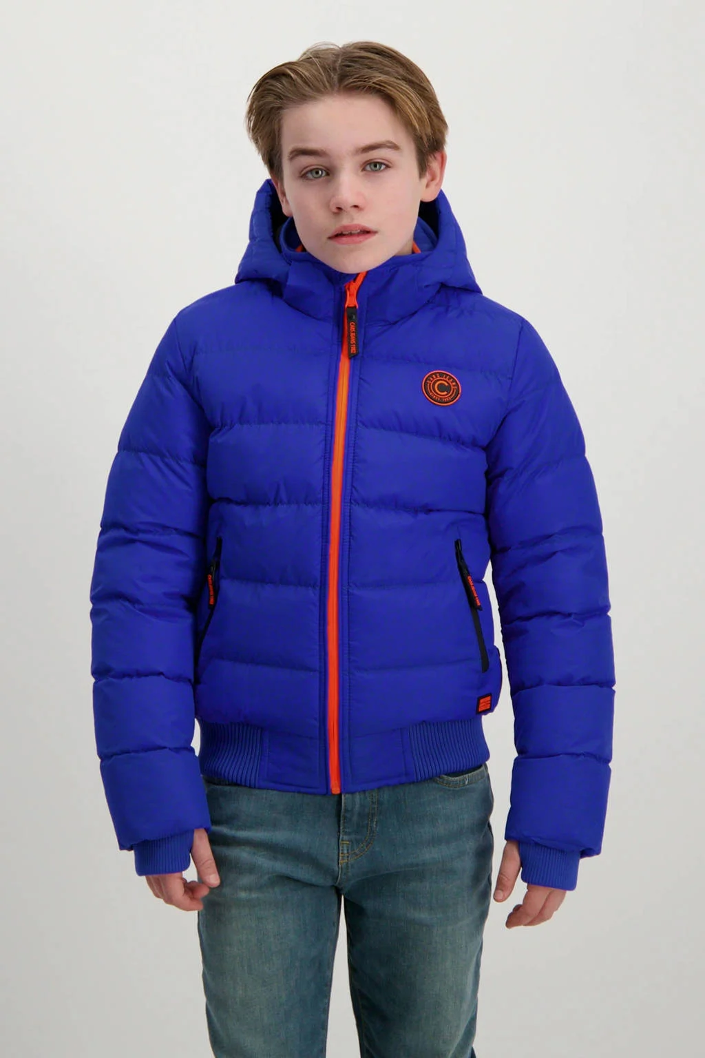 Cars gewatteerde jas blauw