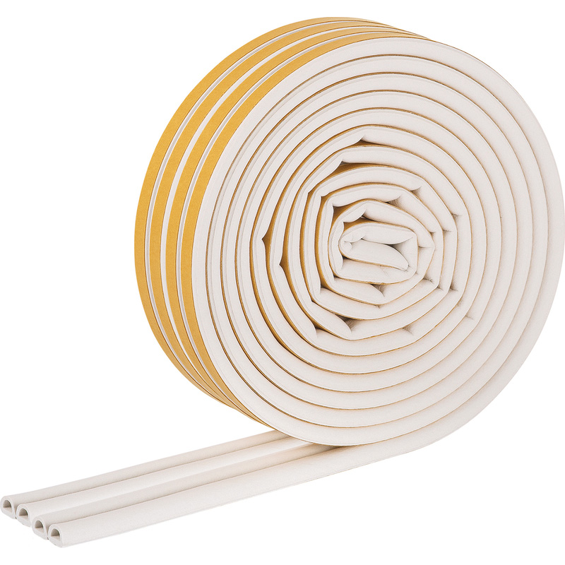 Fix-o-moll tochtband zelfklevend D 9x6mm 18m wit