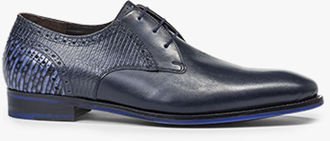 FLORIS VAN BOMMEL blauwe floris van bommel veterschoenen sfm-30361