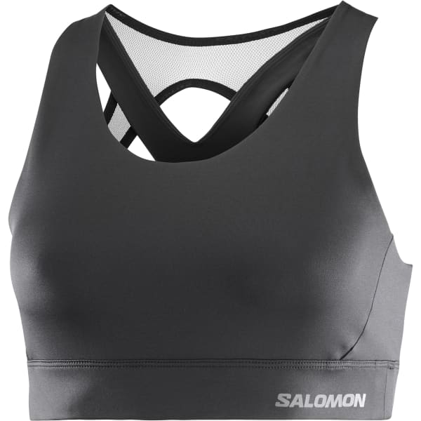 Brassière trail SALOMON CROSS RUN BRA W DEEP BLACK