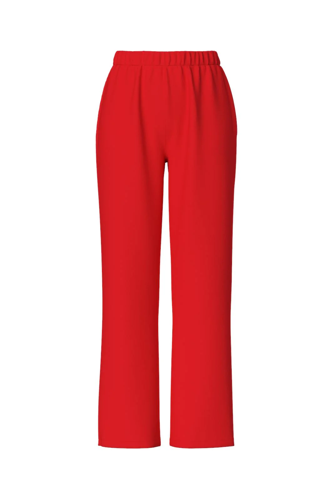 Pieces Pcchilli Summer Wide Pants 4702993 poppy red
