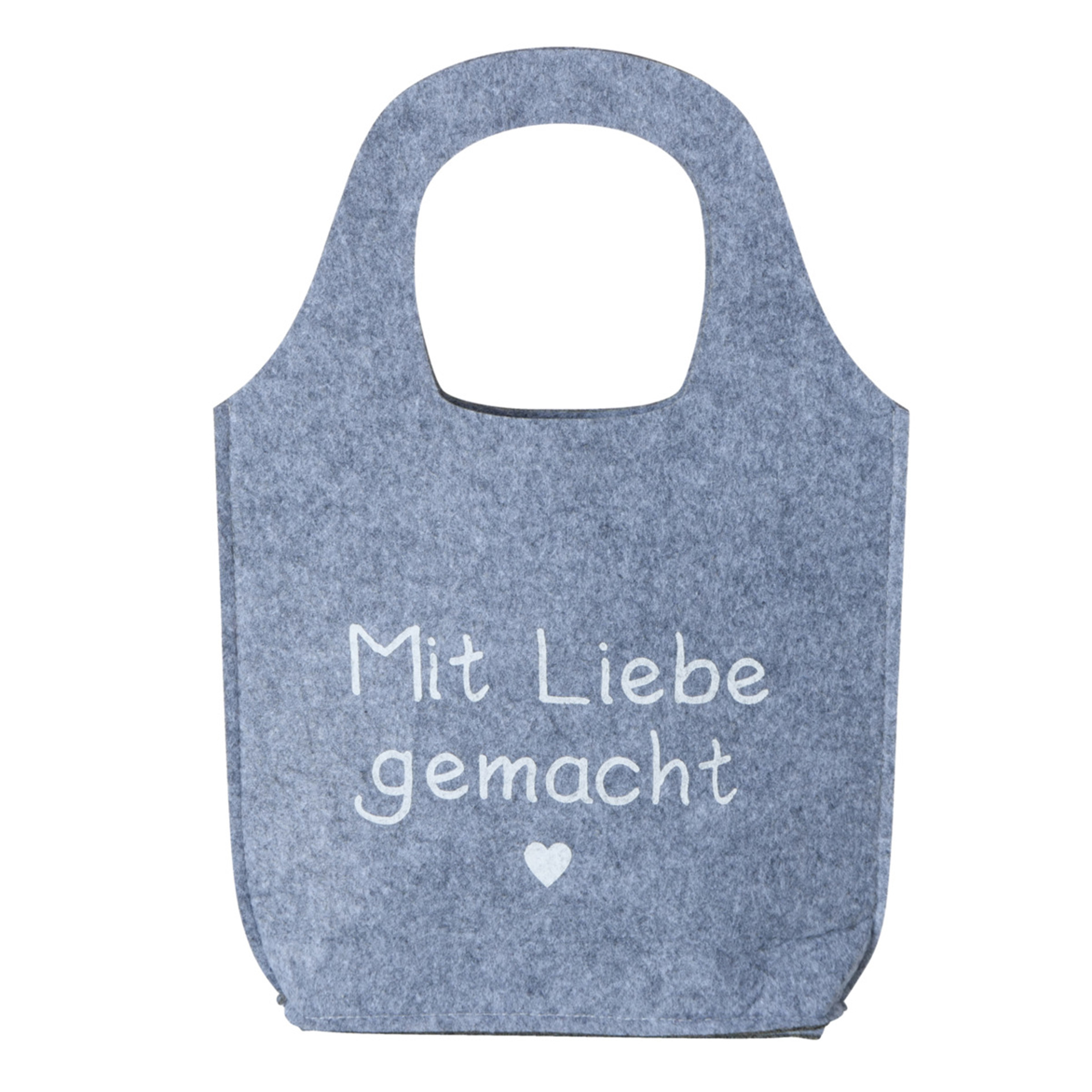 Geschenktüte - hellgrau - Filz - sortiert