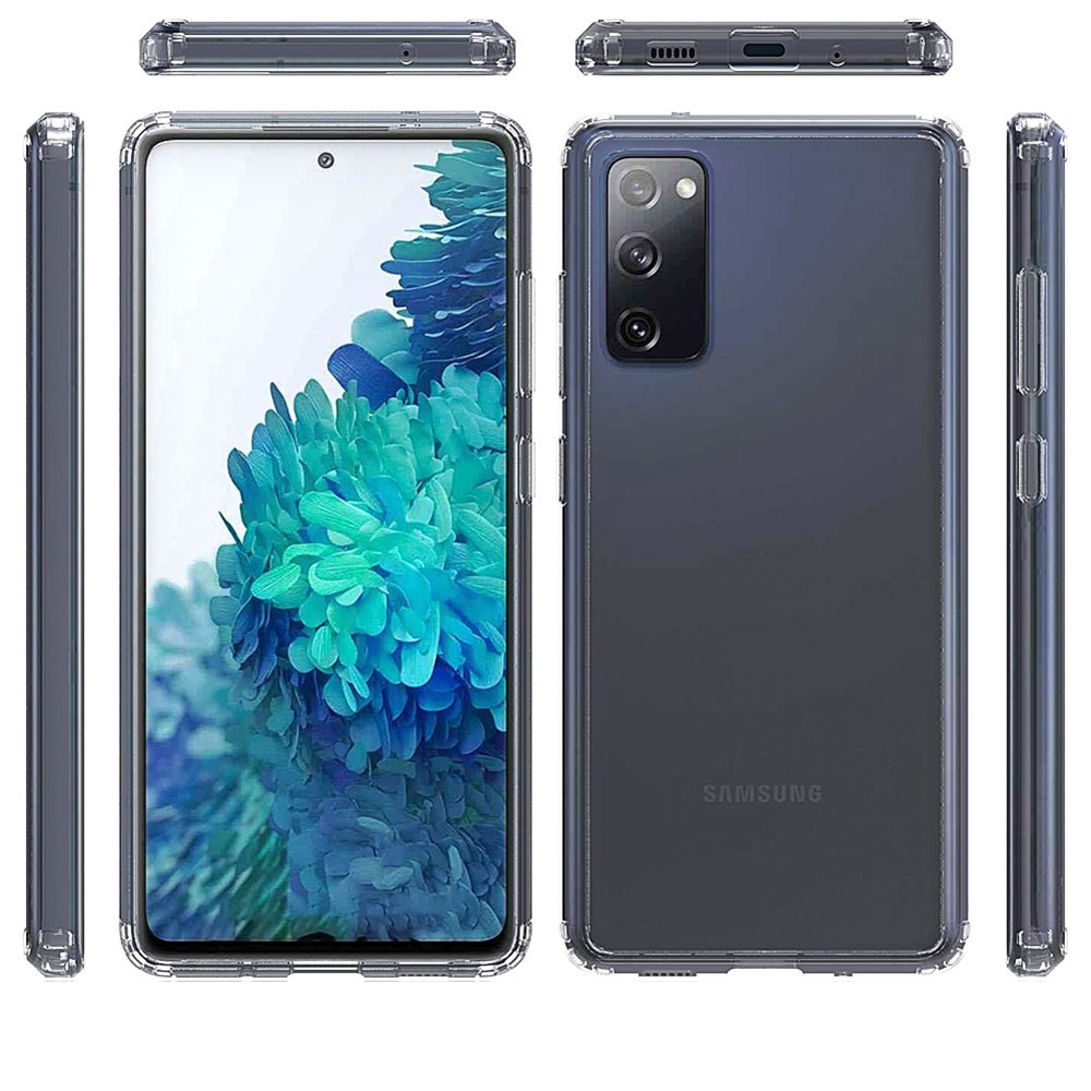 Samsung Galaxy S20 FE / S20 FE 5G Hybrid Hülle TPU Bumper   Acryl Rückseite - Transparent