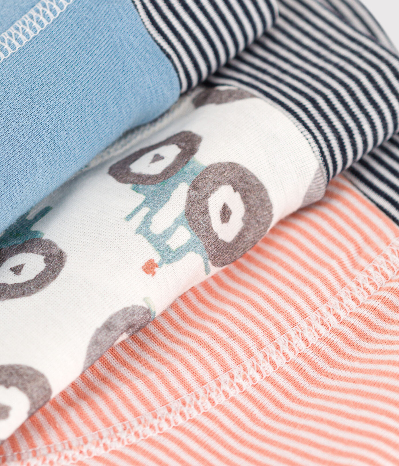 Lot de 3 boxers tracteur en coton petit garçon