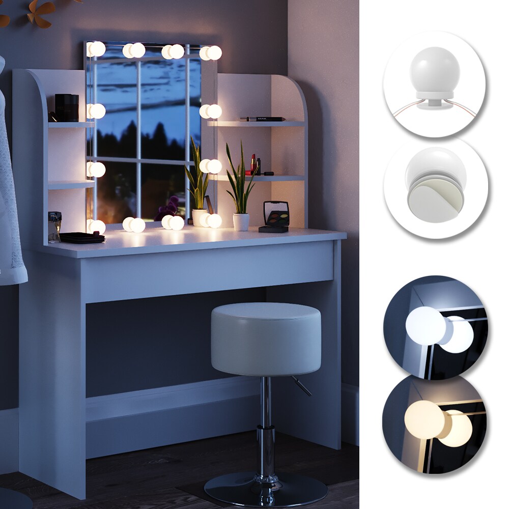 VICCO LED-Beleuchtung FÜR Schminktisch Frisiertisch Lichter für Make-Up