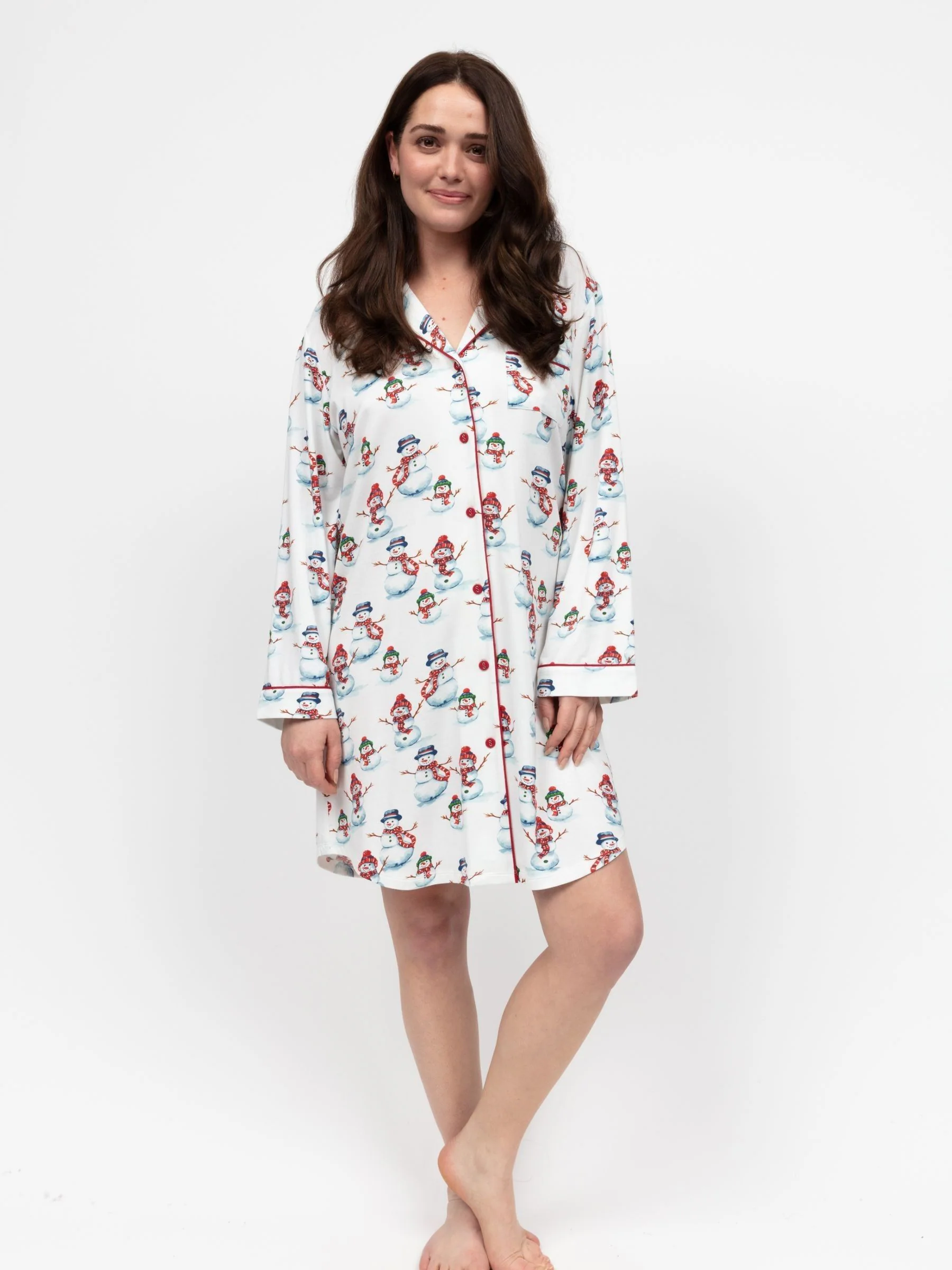 Cyberjammies jersey nachthemd met lange mouwen en print