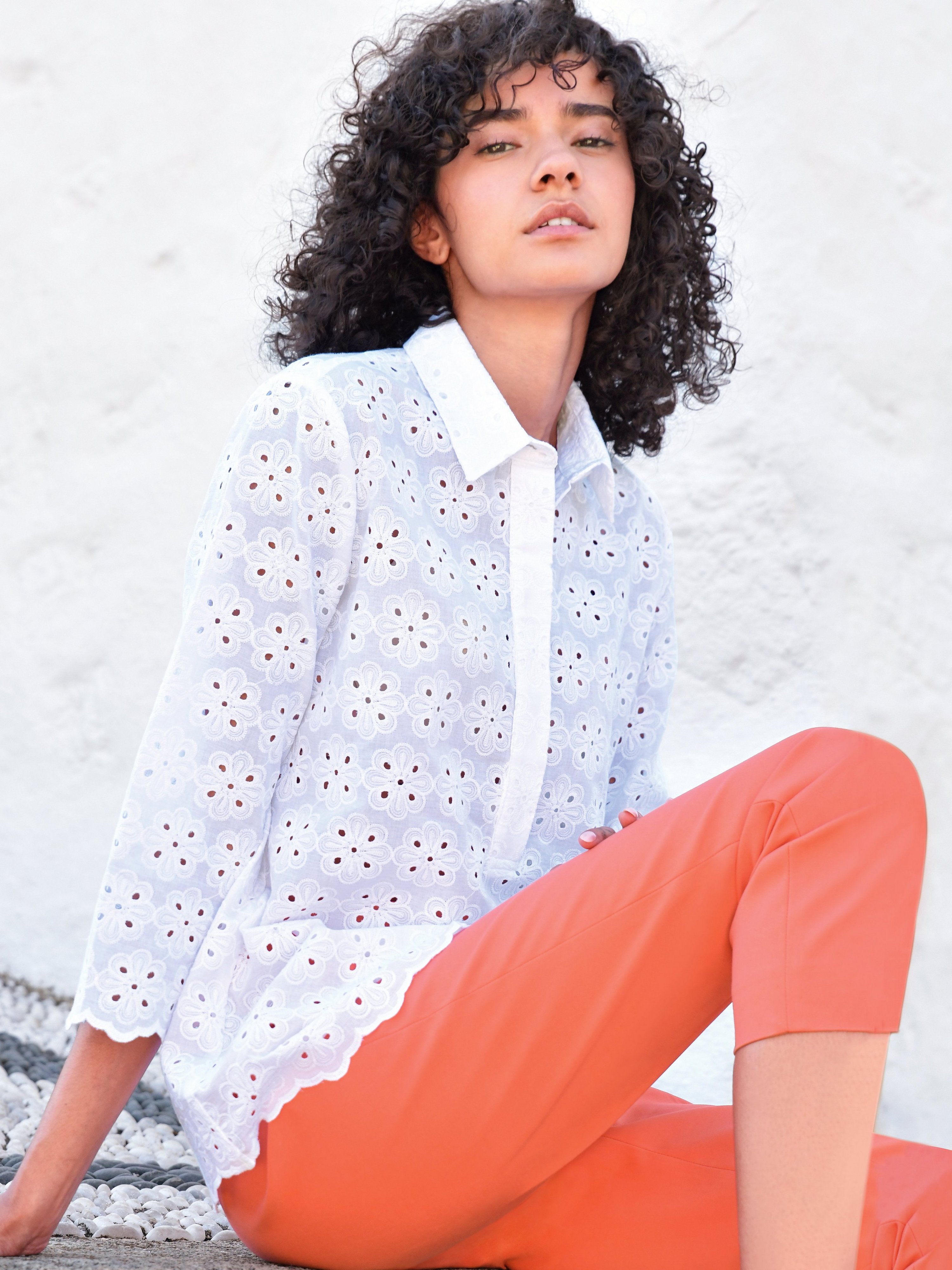 Bluse mit 3/4-Arm