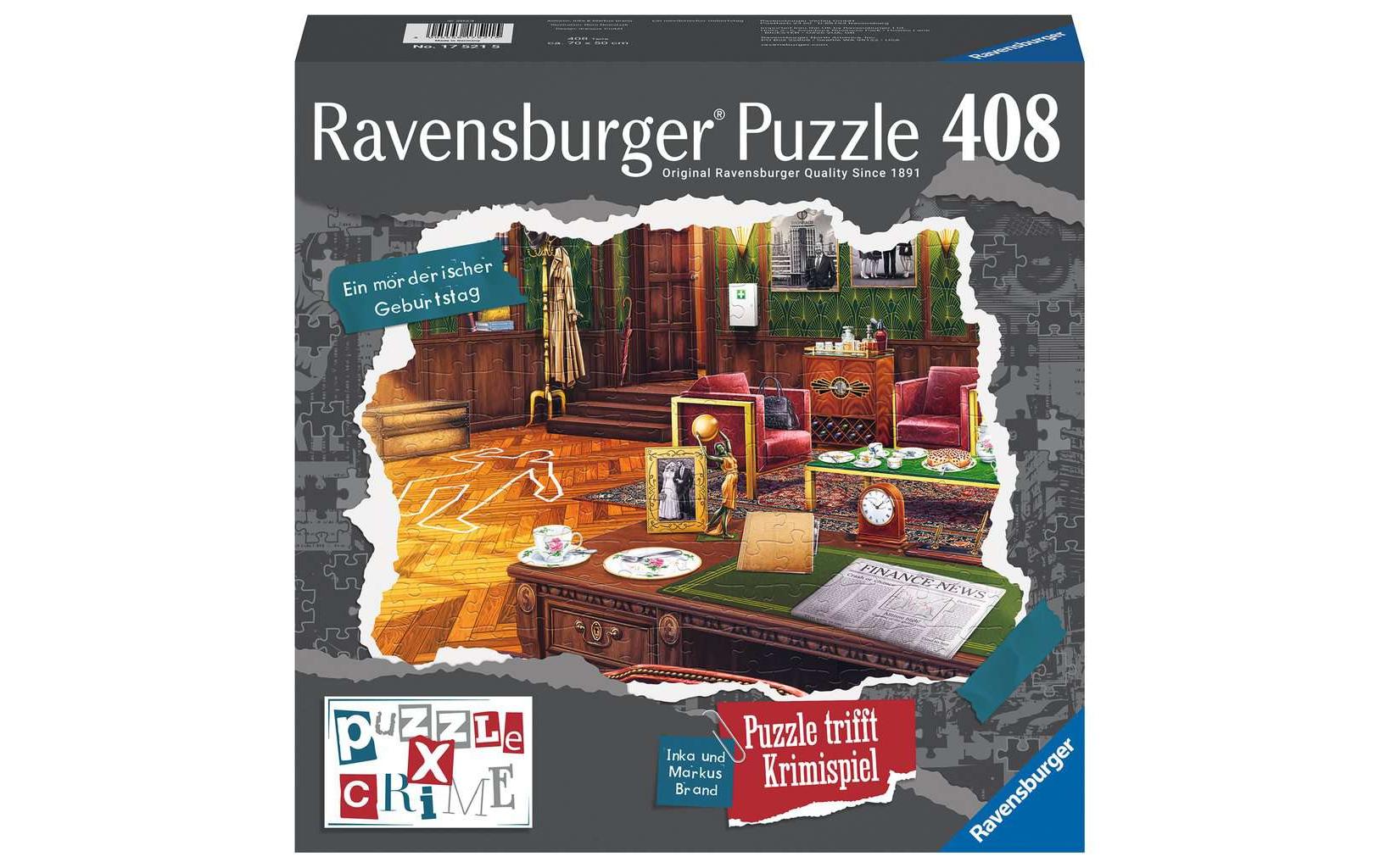 Puzzle X Crime: Ein mörderischer GeburtstagPuzzle-Krimispiel für 1 bis 4 Spieler