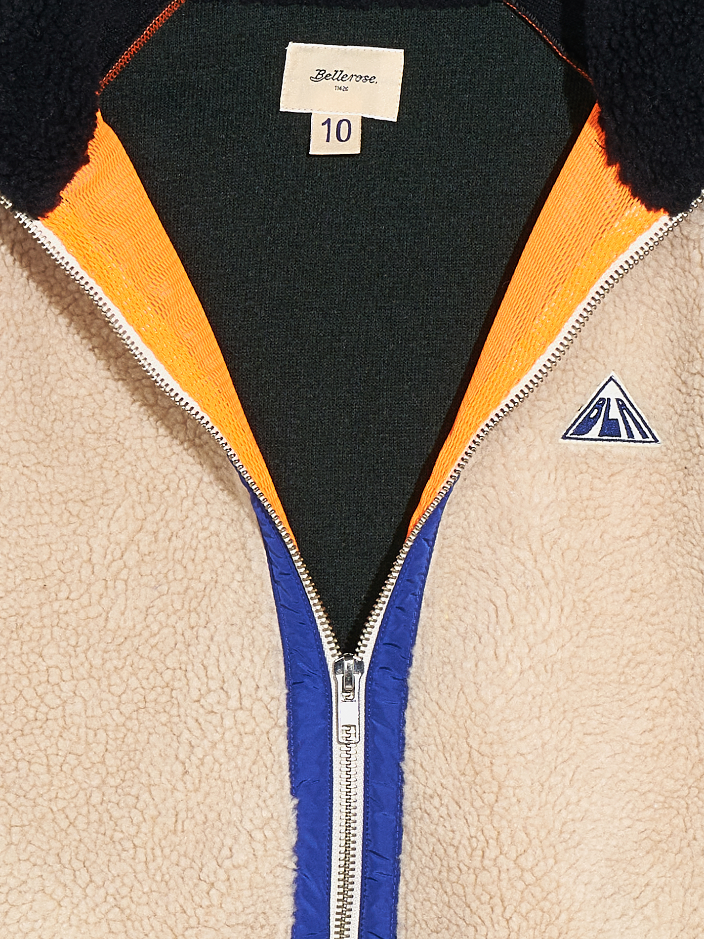 ALMOR - Veste col montant en sherpa à capuche | Marron