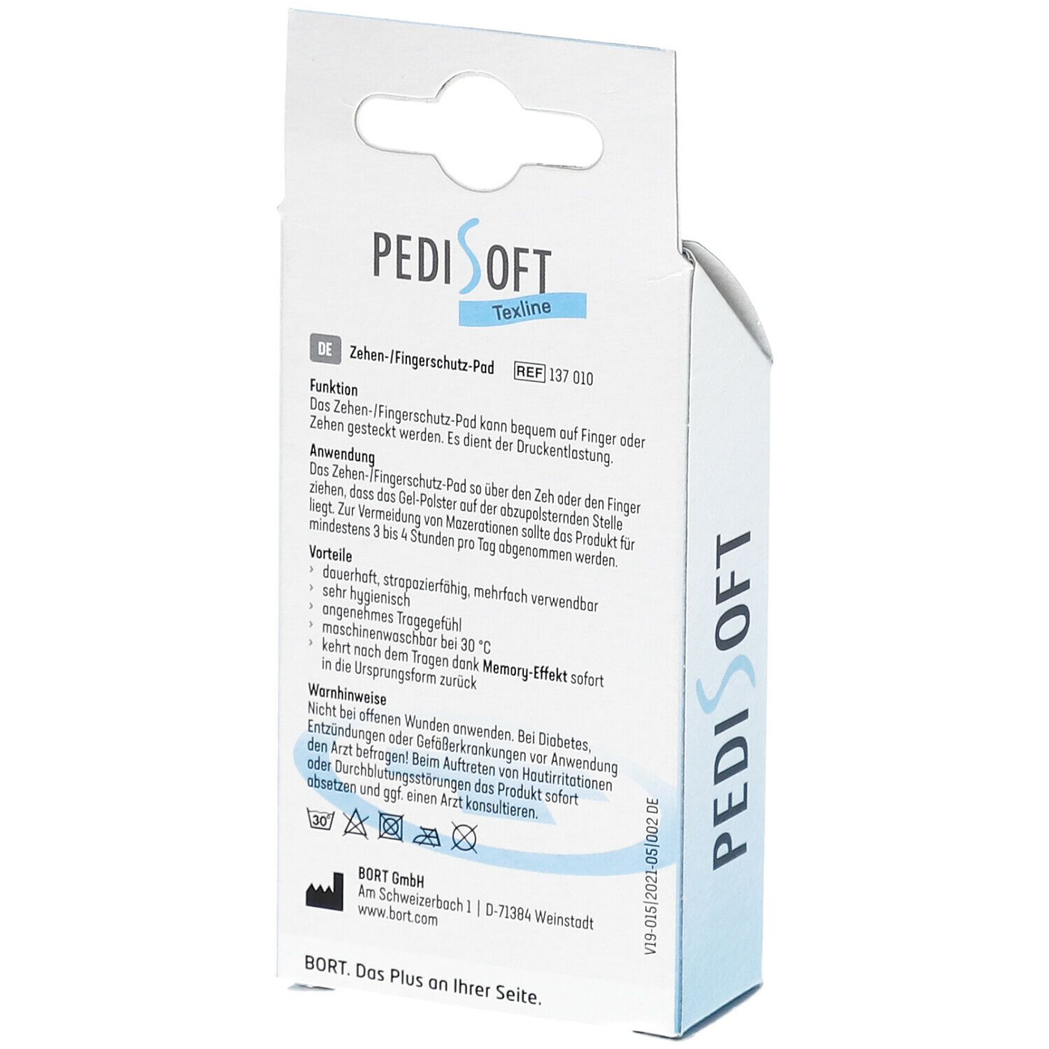BORT PediSoft® TexLine Zehen-/Fingerschutz-Pad Gr. L