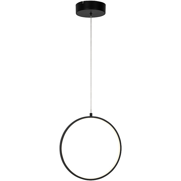 Suspension Samana LED intégrée 800lm 13W ⌀29xL.14xH.110cm noir Goodhome