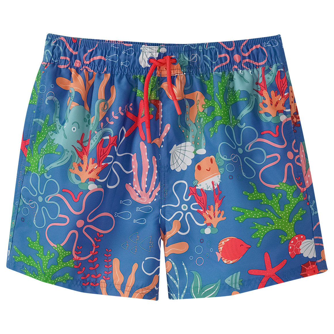 Famy Jungen Badeshorts mit Meerestieren blau / bunt