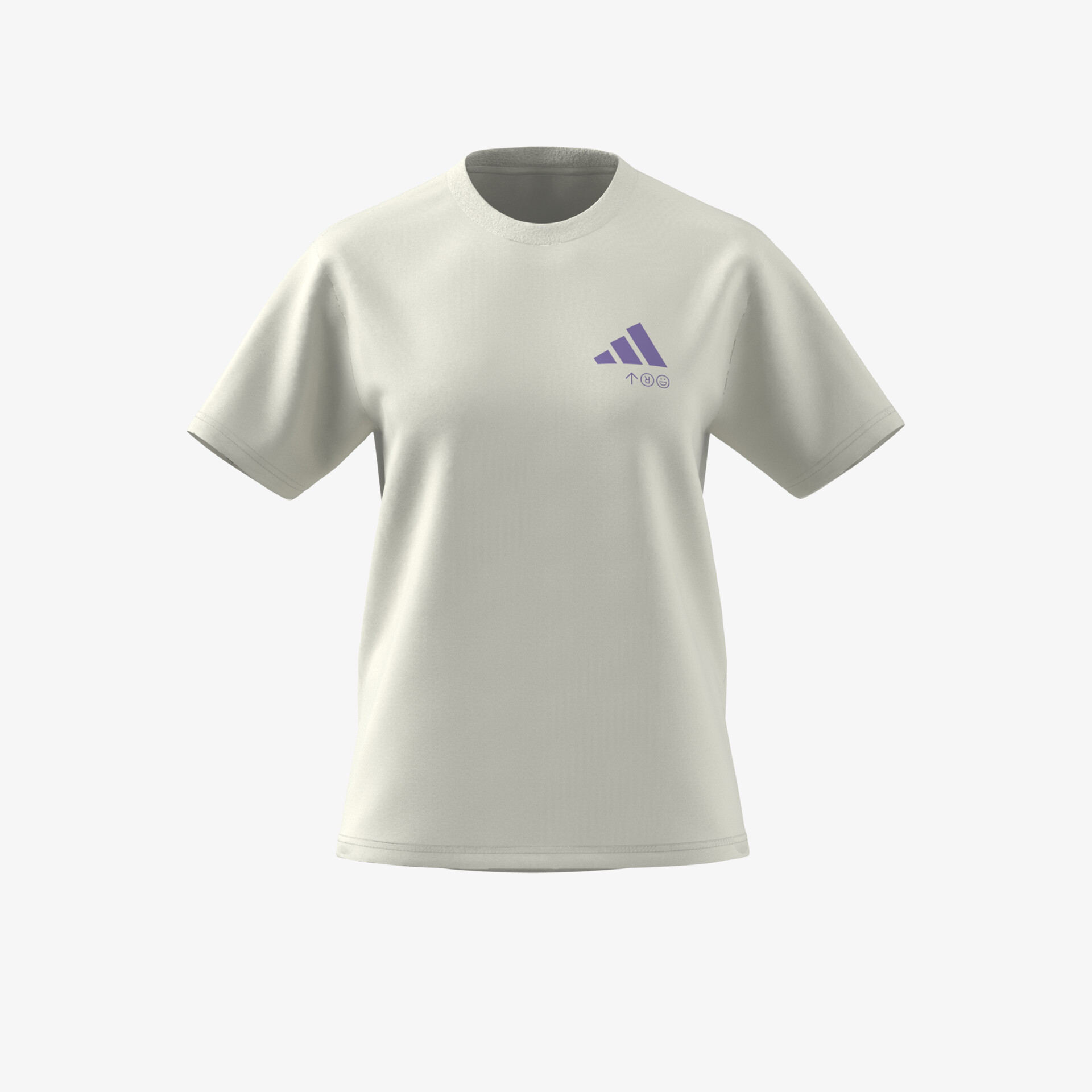 adidas Lounge Verbiage Graphic Damen T-Shirt weiß