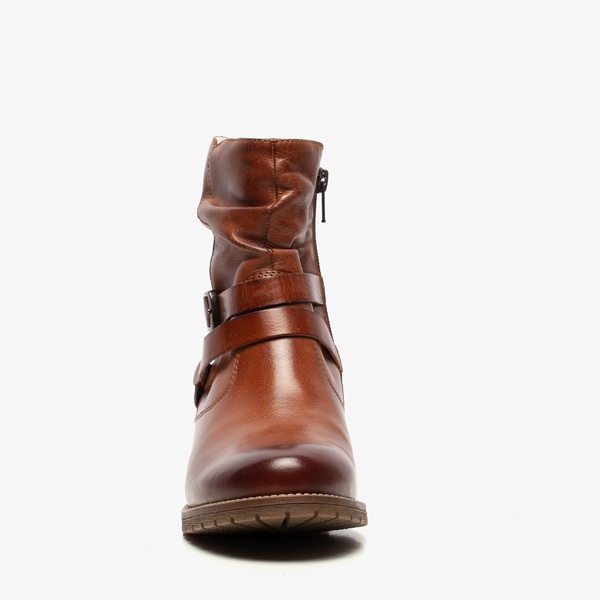 Hush Puppies gevoerde leren dames enkellaarsjes