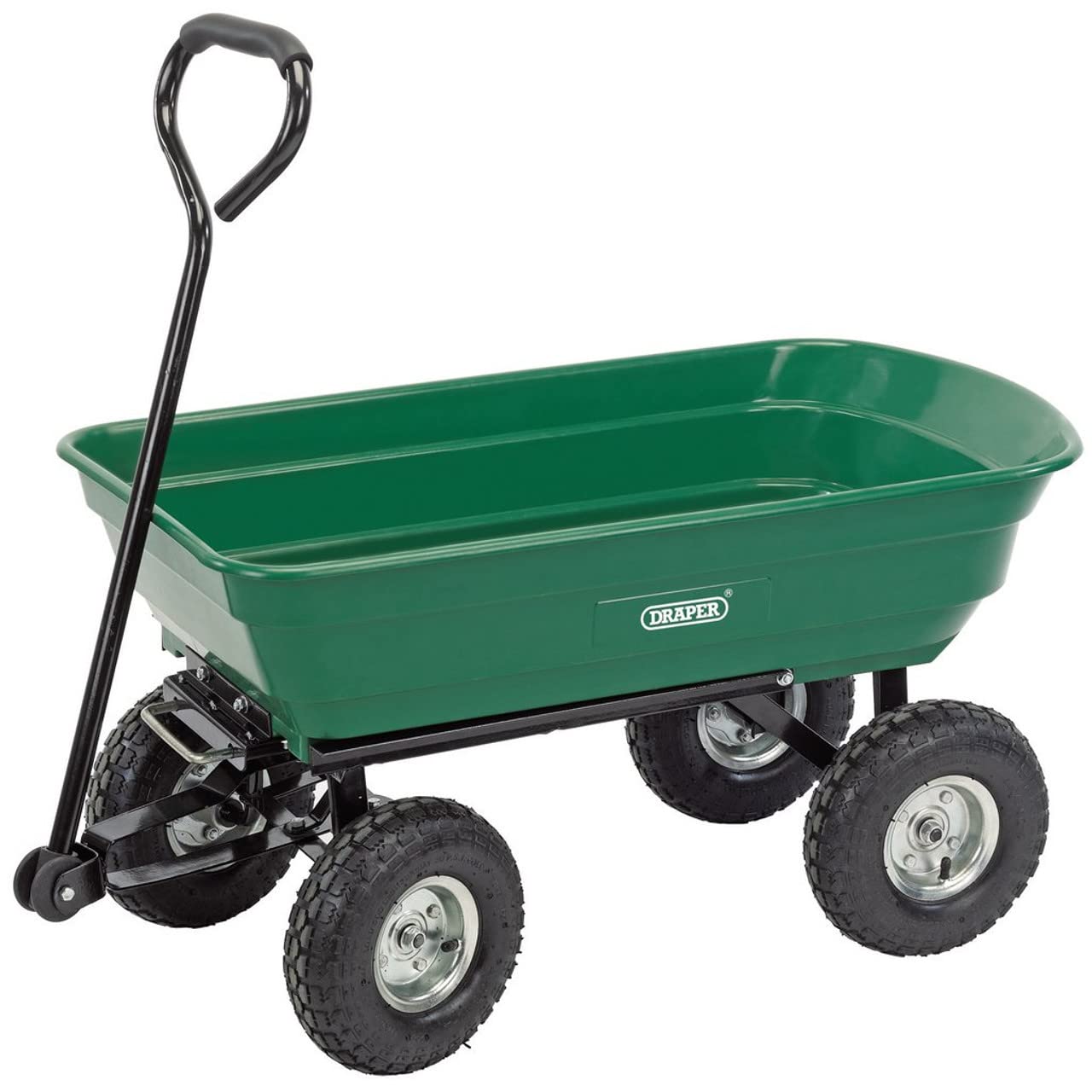 Draper Petit Chariot de Jardin à Bascule, Vert : Jardin