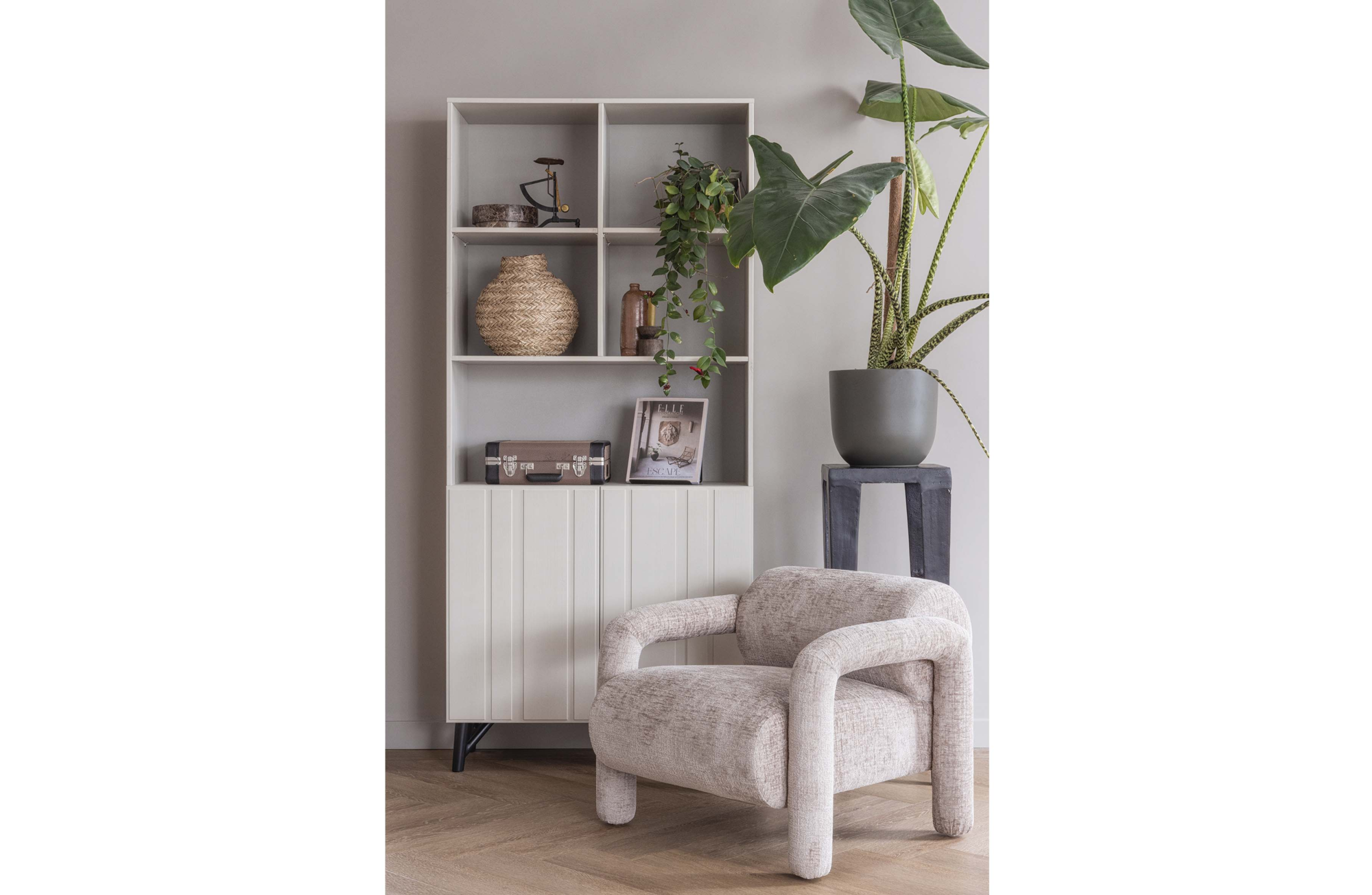 WOOOD Exclusive fauteuil Lenny Fauteuil Lenny in grove textuur Goud/Geel