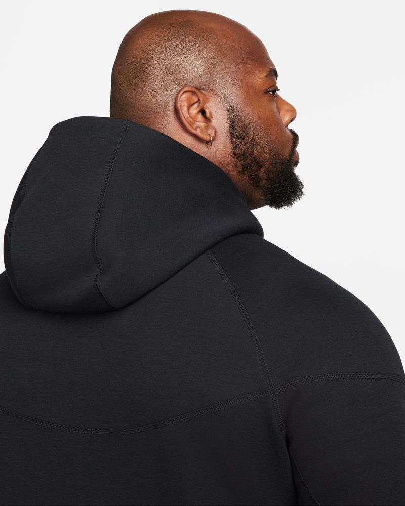 Sweat zippé à capuche Nike Sportswear Tech Fleece Noir pour homme
