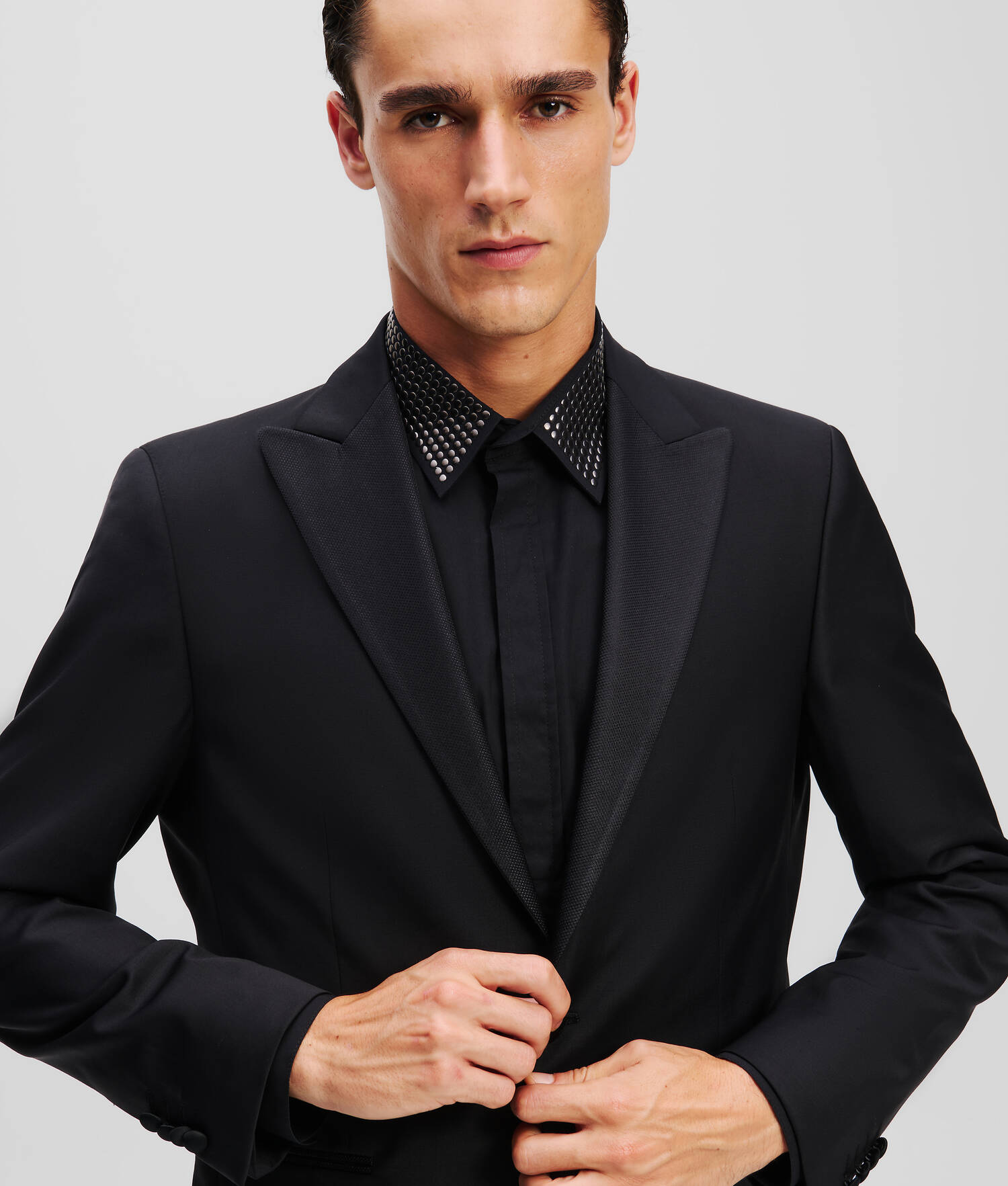 VESTE À COL MONTANT - Noir