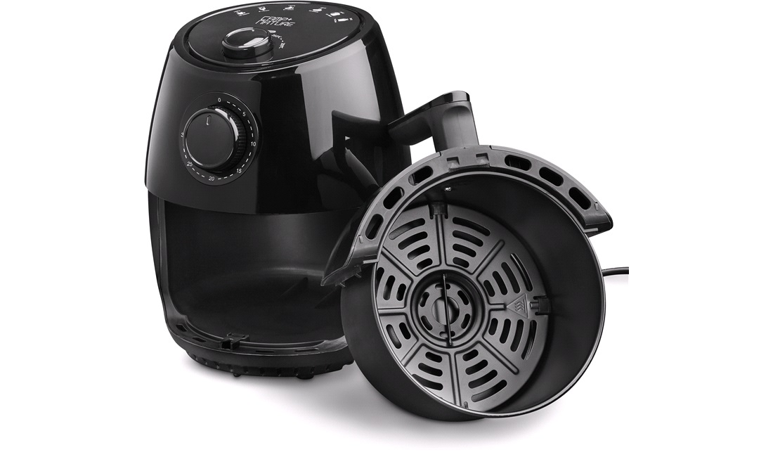 Airfryer med timer, 1000W, 2 l.
