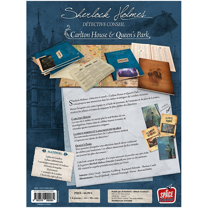 Sherlock Holmes Détective Conseil : Carlton House  et  Queen's Park