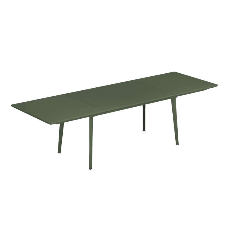 Emu Plus4 uitschuifbare tuintafel 90x160/270 legergroen