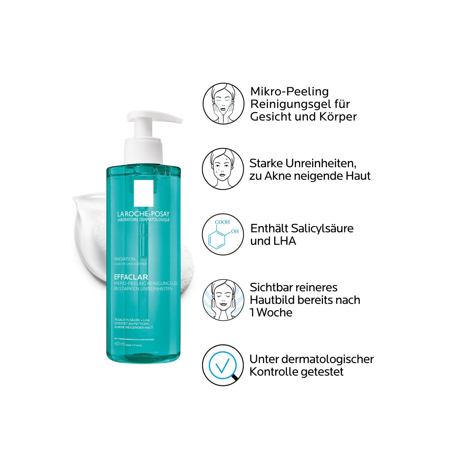 La Roche Posay Effaclar Mikro-Peeling Reinigungsgel