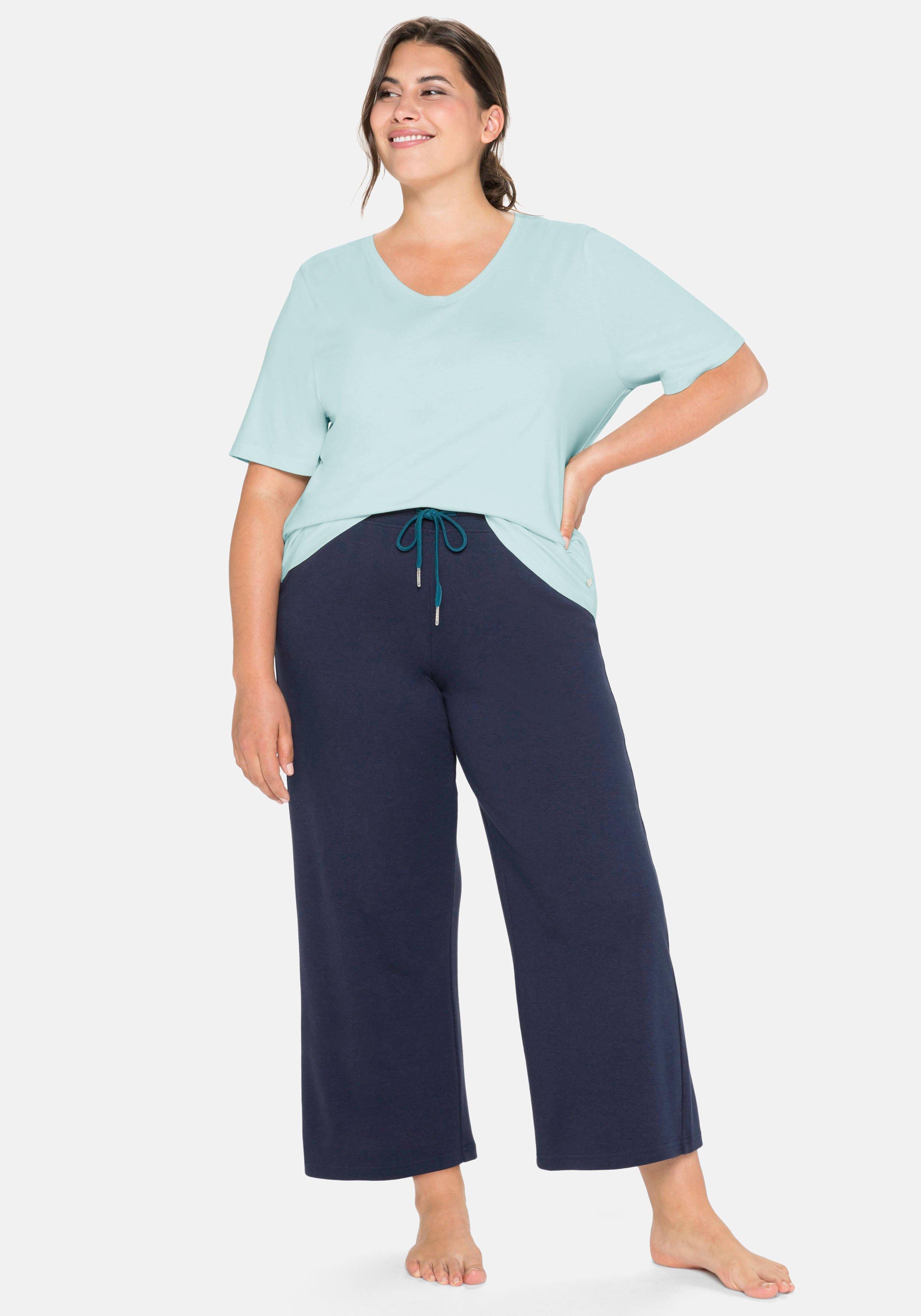 Relaxshirt mit V-Ausschnitt, aus Interlockqualität