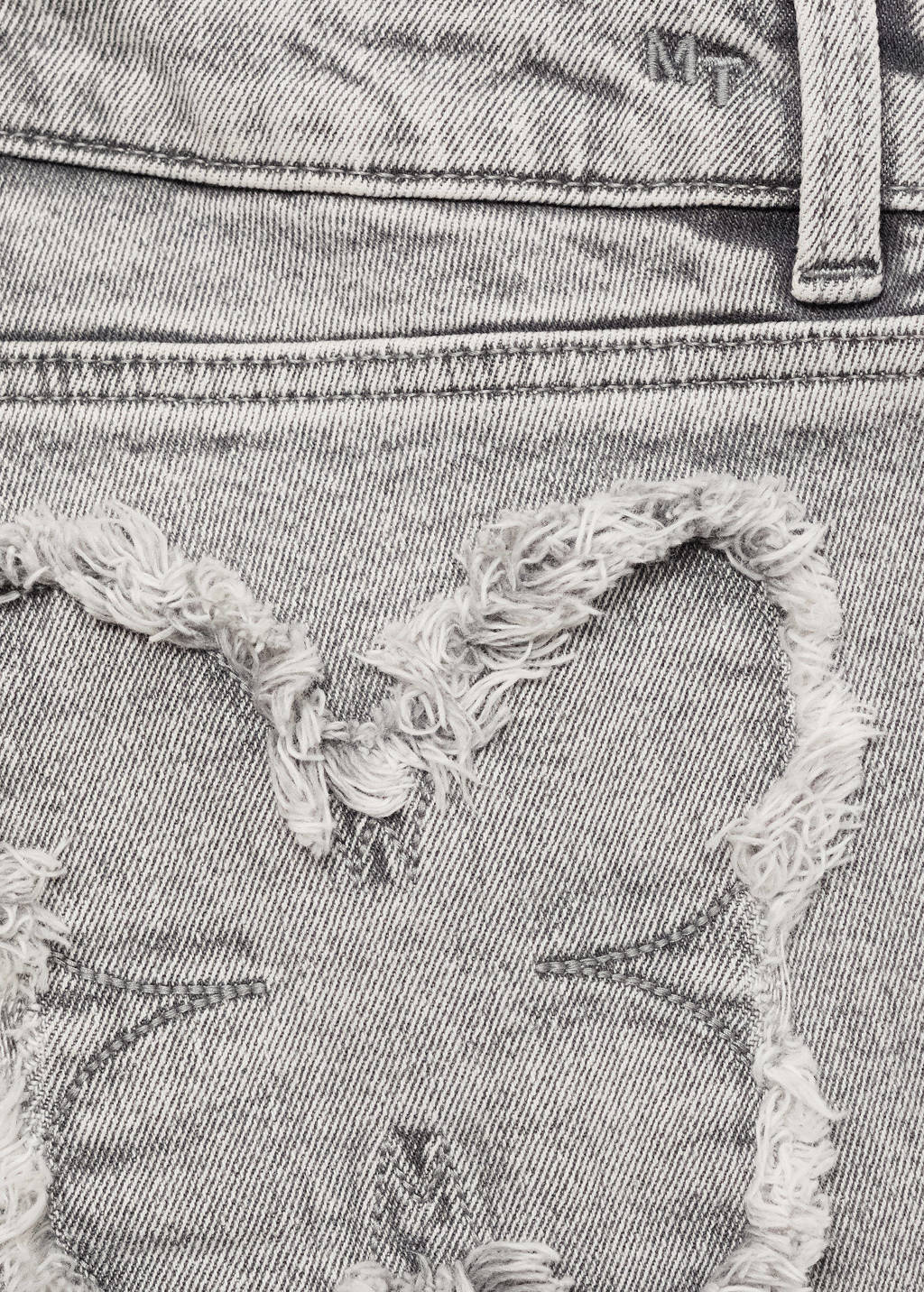 MANGO TEEN low waist straight leg jeans grey denim