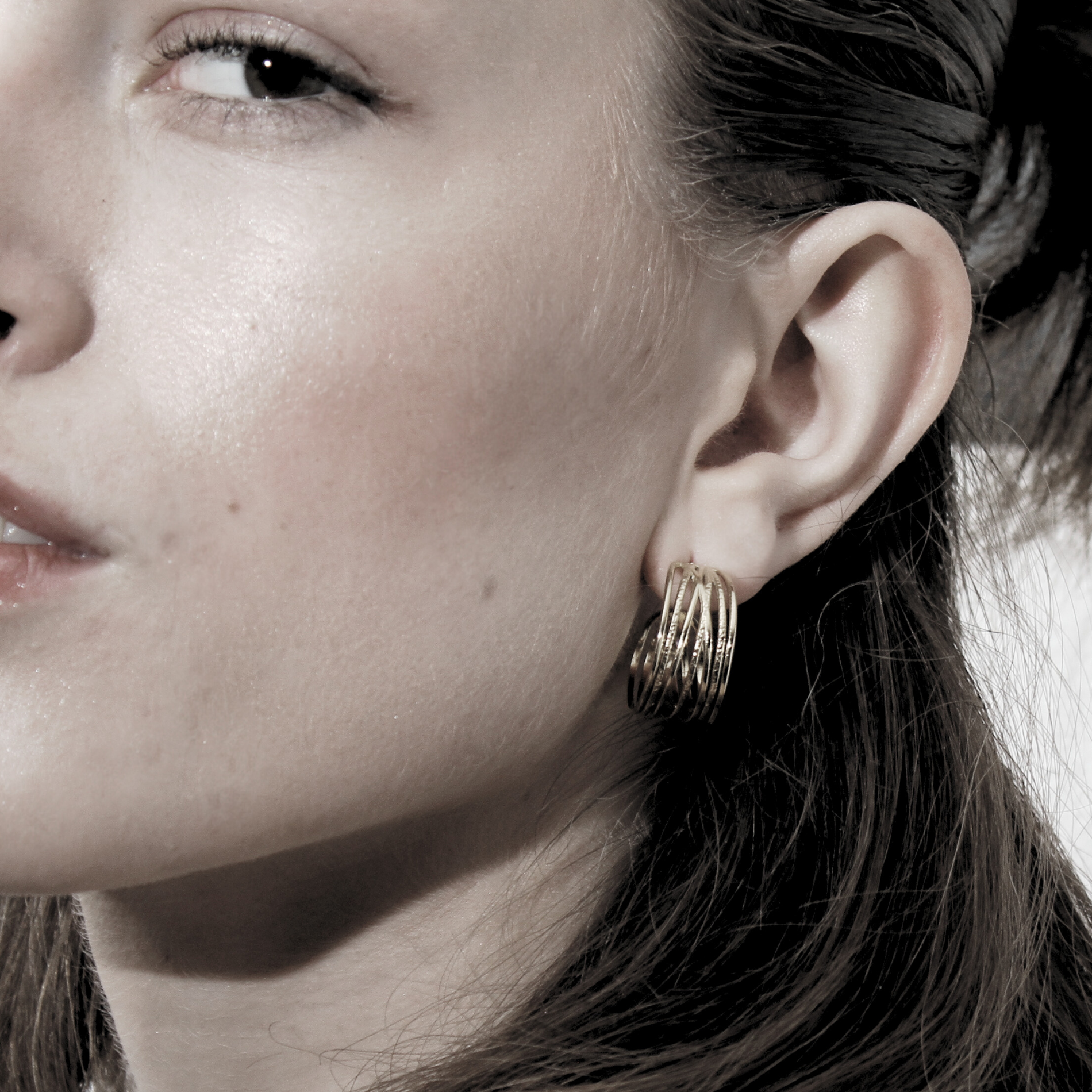 Dansk Copenhagen  String Statement hoops, vandfast - forgyldt