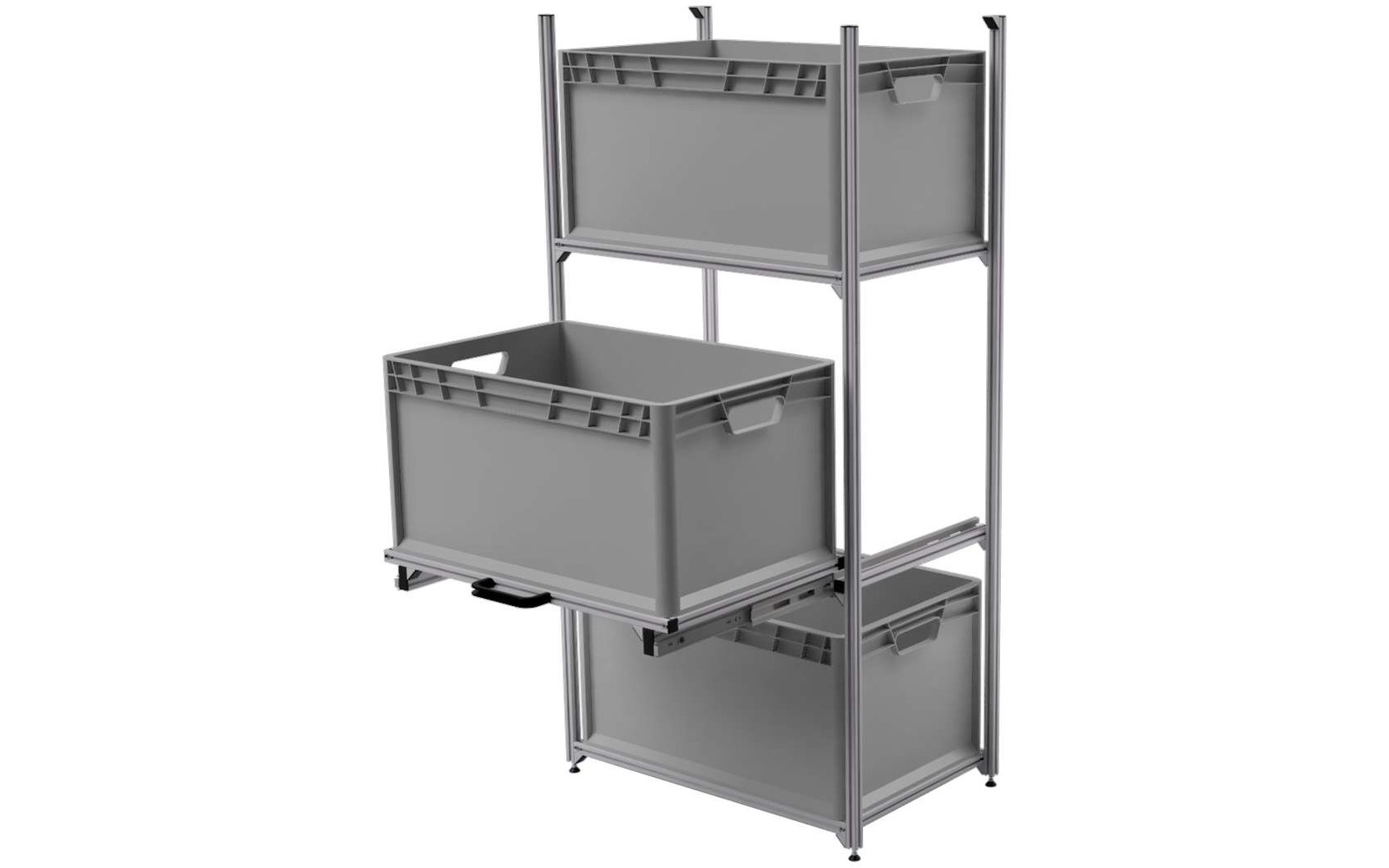 Regalsystem Quer 64 mit Teleskop SYS-Rack