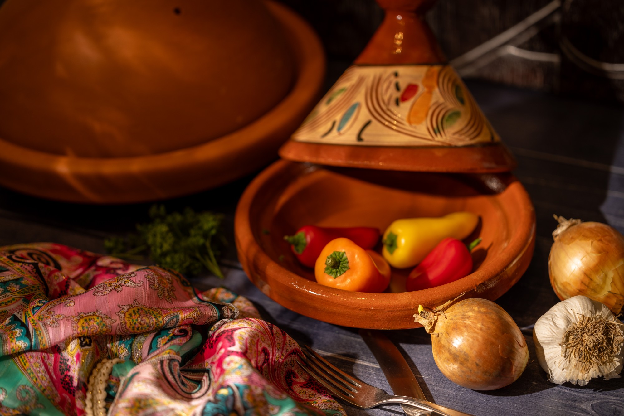 Tajine 'Temara', braun, multicolor, Ø 20 cm zu 9,00