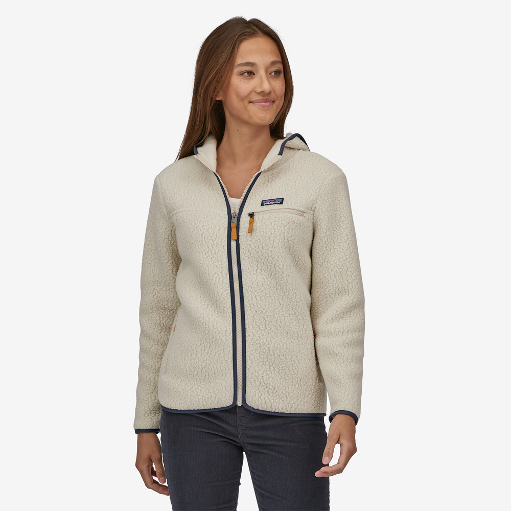 Damen-Retro-Fleece-Hoodie