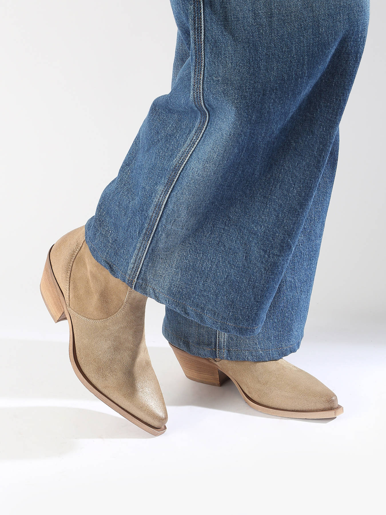 Santiags  talon Tronchetti Texani en cuir METISSE