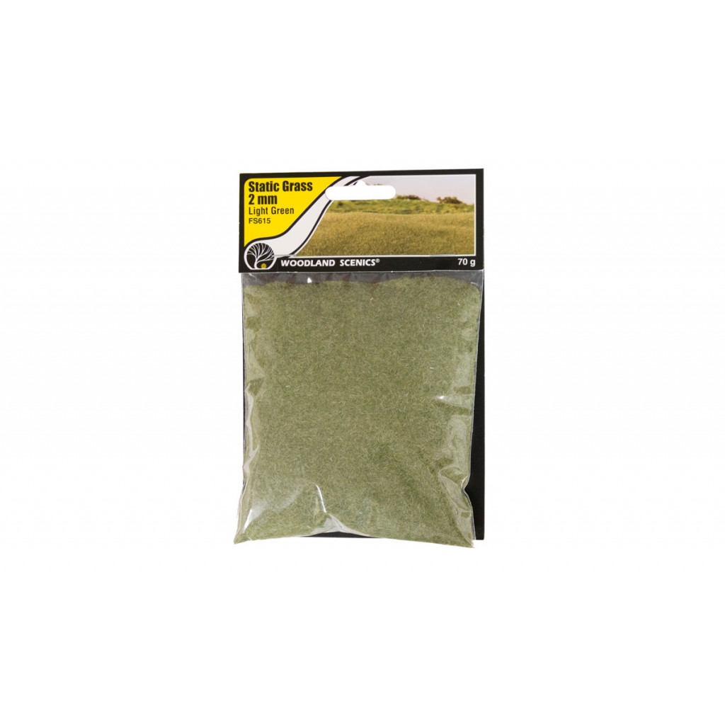 Woodland Scenics - Static Grass Light Green 2mm