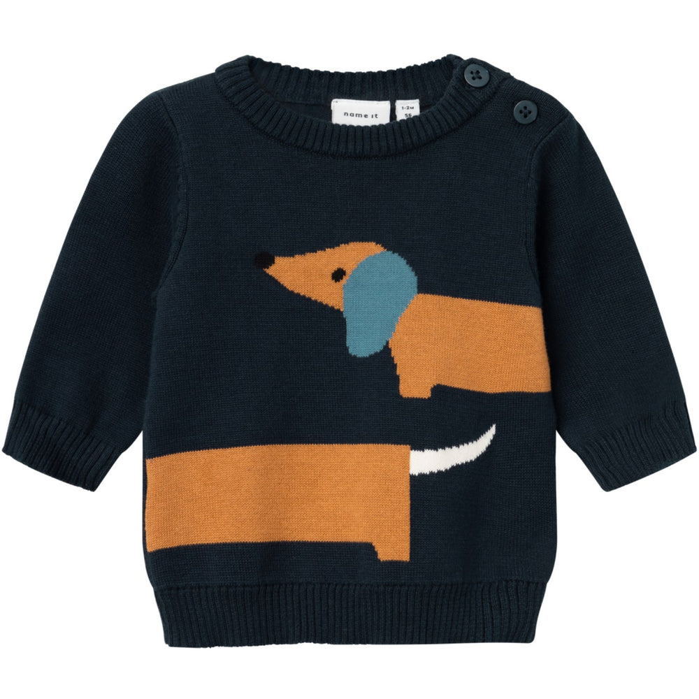 Køb Name It Dark Sapphire Kavin Strik Bluse