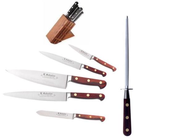 Bloc couteaux Sabatier Auvergne 6 pièces Couteaux de cuisine professionnel