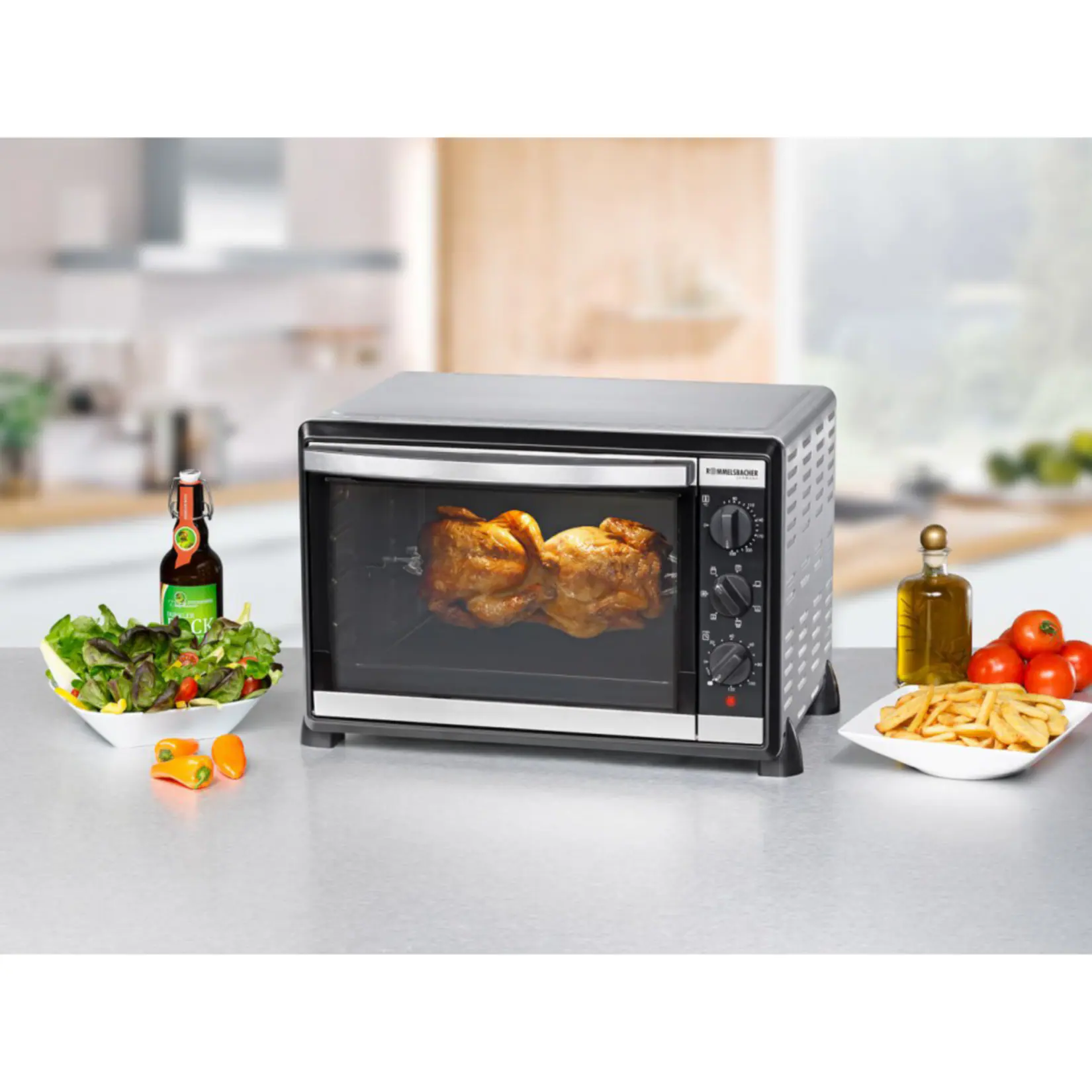 Rommelsbacher Mini-Backofen Back- und Grillgerät BG 1805/E