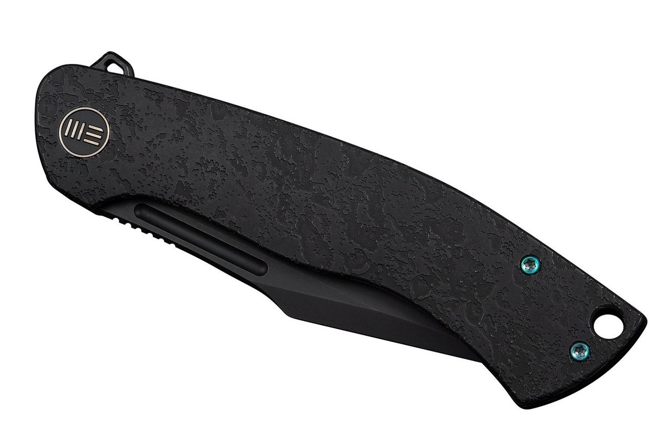 WE Knife Essential Knight WE24003-2 Blackwashed Böhler M390, Etched Black Titanium, zakmes, Jason Knight design