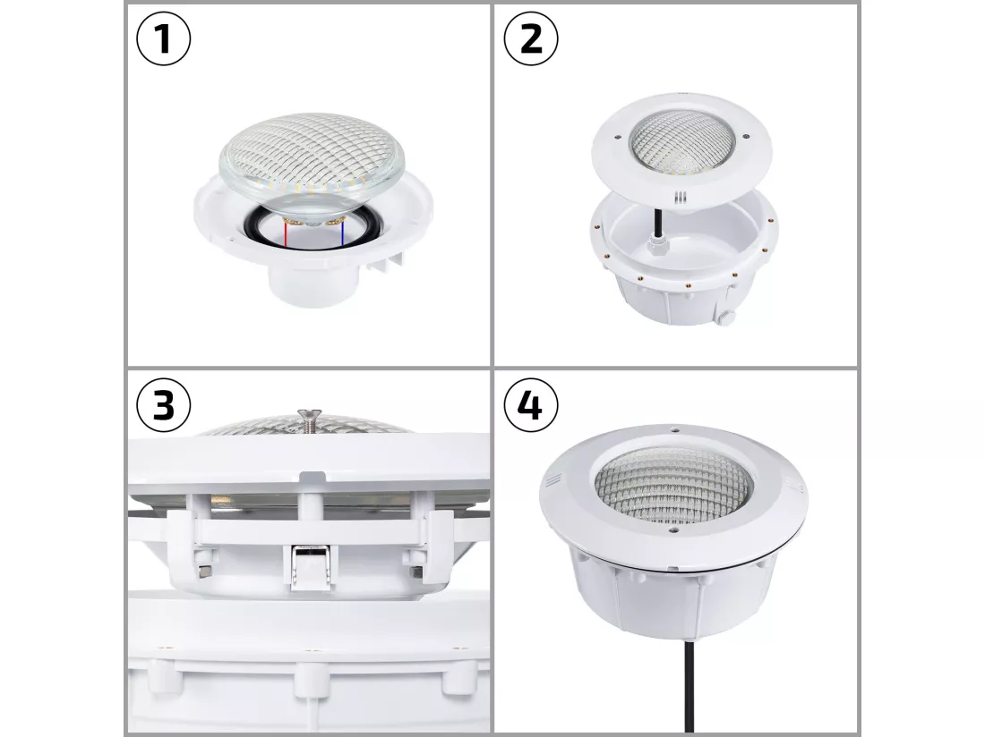 Ampoule LED Piscine Submersible PAR56 12V AC/DC 18W IP68 Blanc Froid 6500K