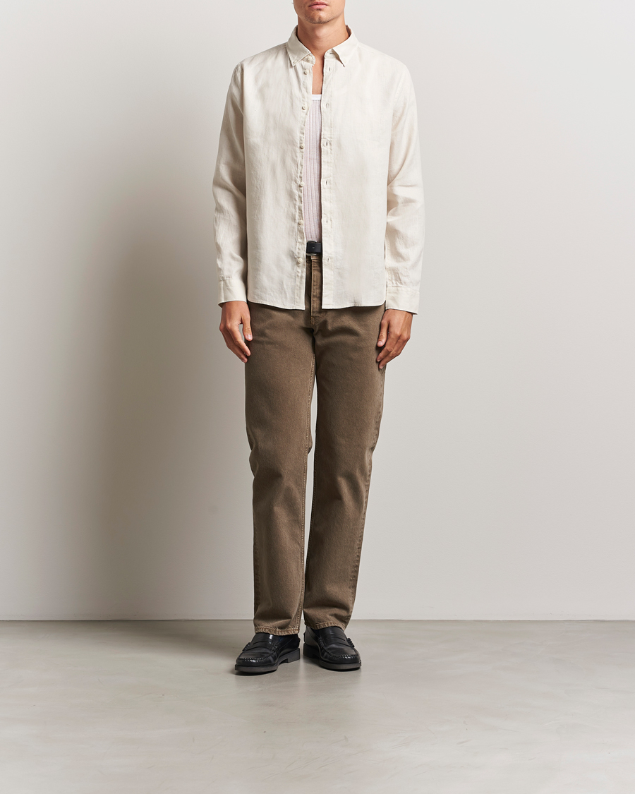 Les Deux Konrad Linen Shirt Ivory