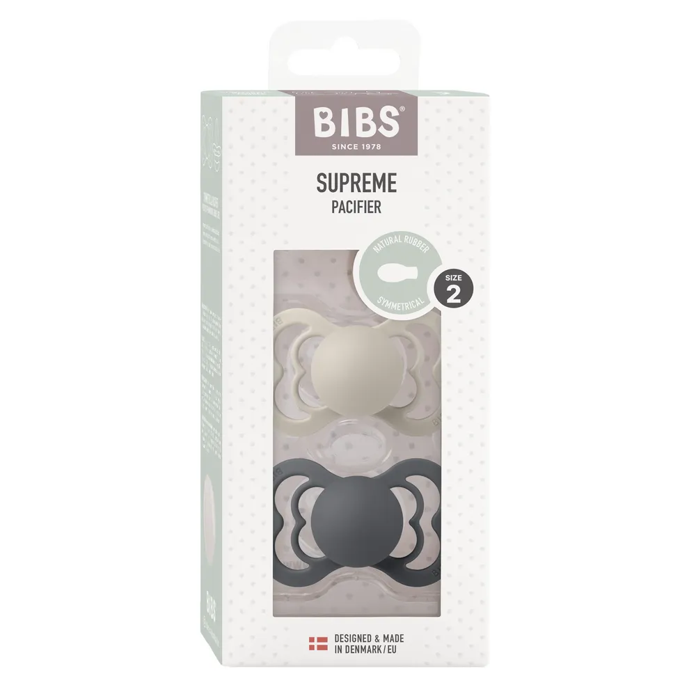 BIBS Supreme Latex Symmetrisk Sand/Iron 2 pak - flere størrelser