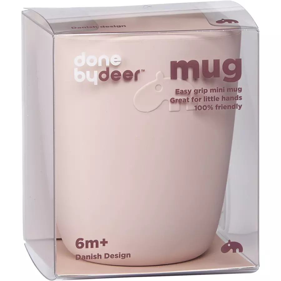 Done by Deer™ Trinkbecher mini Rosa aus Silikon