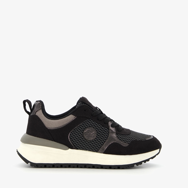 Blue Box dames sneakers zwart grijs