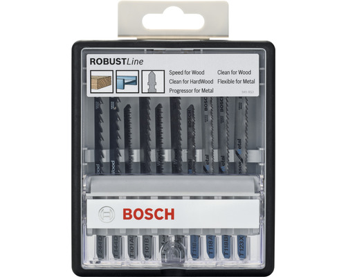 Bosch Robust Line 10-delige decoupeerzaagbladenset
